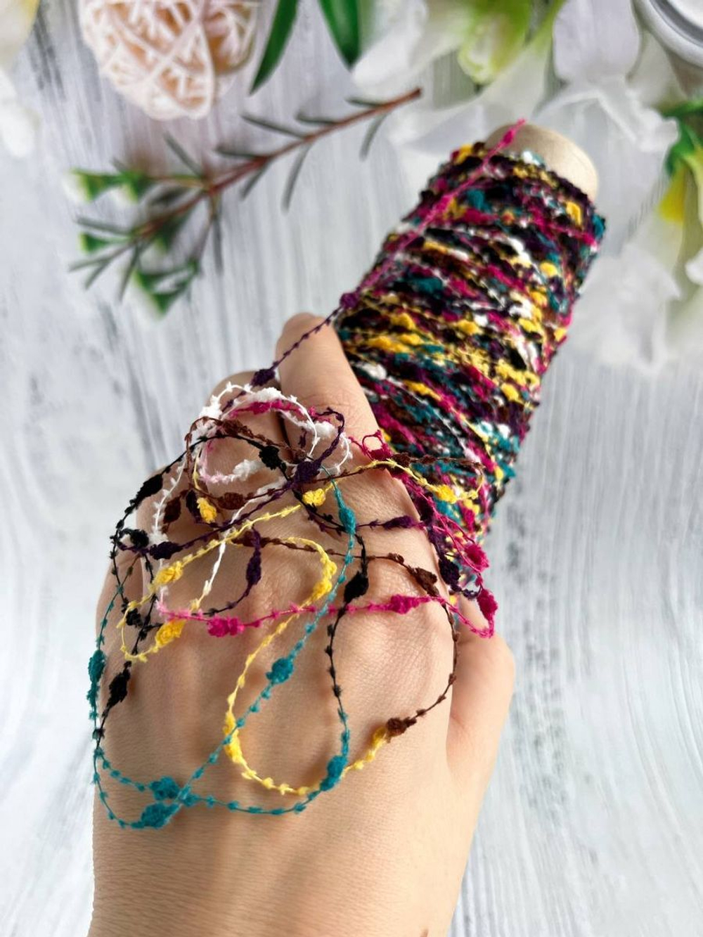 Пряжа  шишибрики узелки шишечки