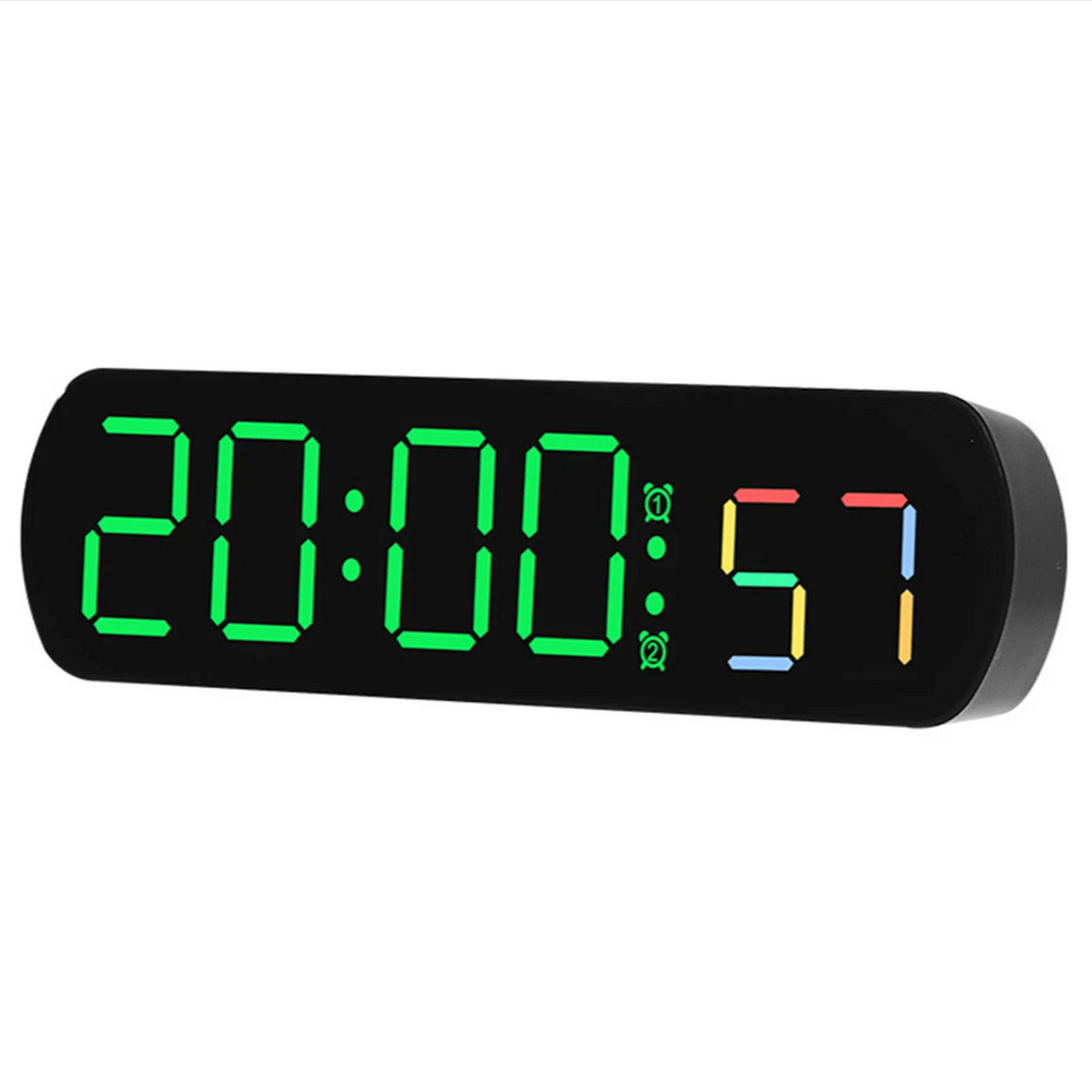 Часы настольные LED MIRROR NO.: 6639 Green&RGB