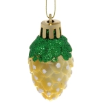 Ёлочные игрушки «Шишечки» 4см микс цветов (набор 4шт)