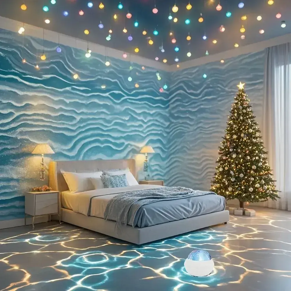 Подходящий для звездной ночи светильник "Маленькое волшебное сияние Северного сияния"