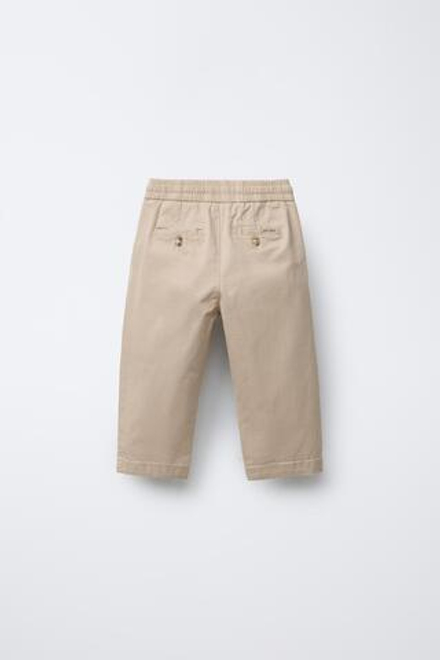 ZARA БРЮКИ ЧИНОС, БЕЖЕВЫЙ