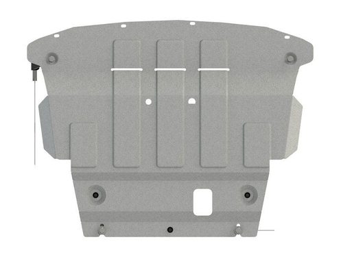 Защита картера и КПП Sheriff для Ford Fiesta (Mk6) Рестайлинг 2012-2019 арт.08.4227