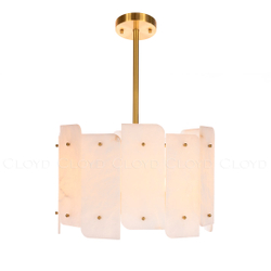 Люстра Cloyd HERCULANUM-C C5 / Ø50 см - алебастр - латунь (арт.11200)