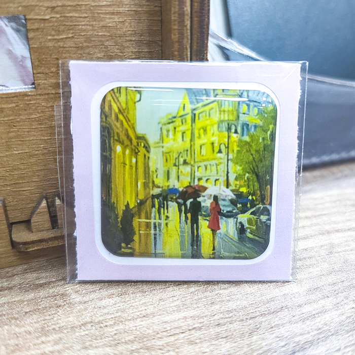 Объемная наклейка Москва