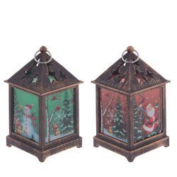 GAEM Изделие декоративное "Фонарь" (подсвет, LR44 х3шт) L6,5 W6,5 H12 см, 2в.