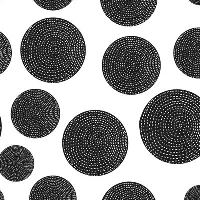 Cute black polka dots.