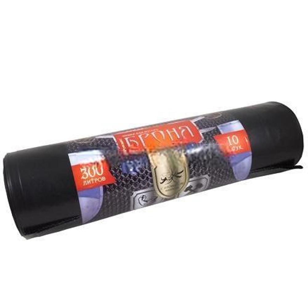 Мешок д/мусора ПВД 300 л (10 шт.) рулон 2-х слойный "БРОНЯ" (1/6 шт.) ВР-0014