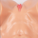 Мастурбатор-полуторс Adel с двумя любовными отверстиями (Цвет: телесный)