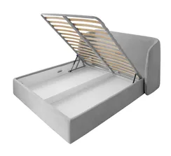 Кровать двуспальная Classic 180 см (молочный, велюр)