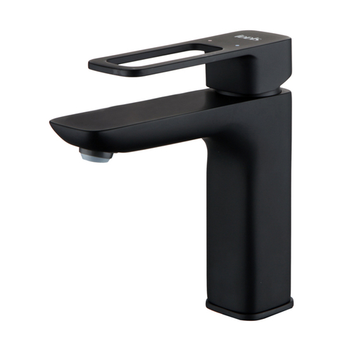 IDDIS SLIBL00i01 Смеситель для умывальника, черный, Slide матовый