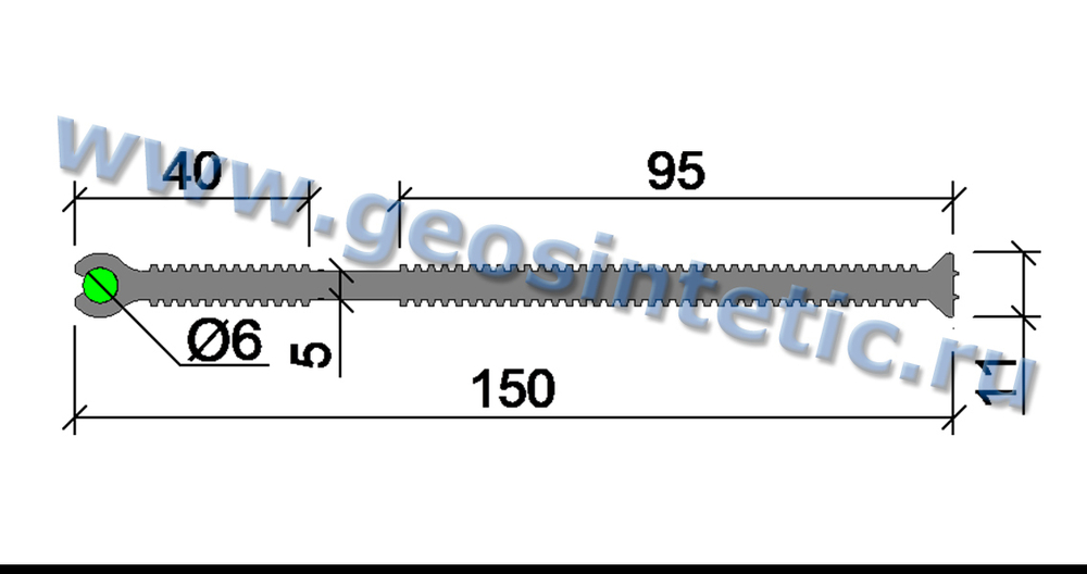 Гидрошпонка АКВАСТОП ХВН-150 (1х06) (ПВХ_П) Гидроизоляционная шпонка внутренняя специальная с одним набухающим шнуром ф6мм (в комплекте КРЕПЕЖ 3шт/м) ТУ 5772-001-58093526-11, м.п.