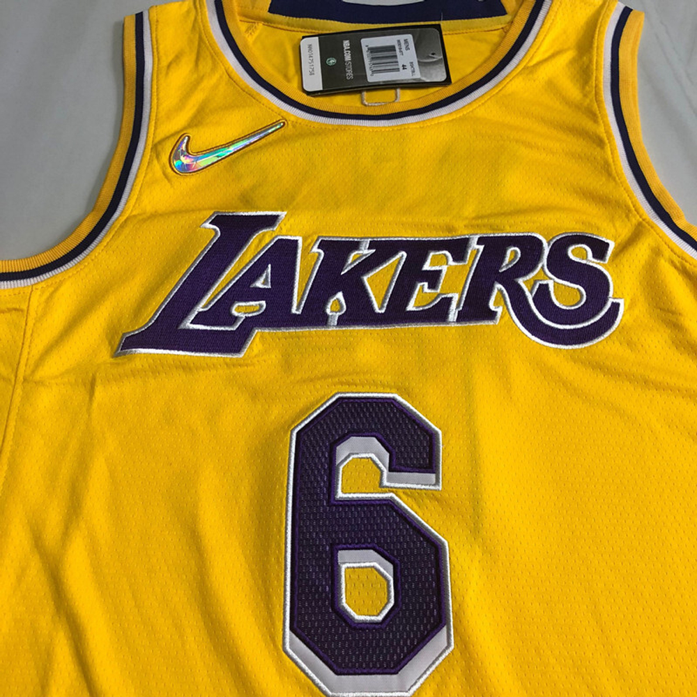 Баскетбольная аутентик джерси ЛеБрона Джеймса - Los-Angeles Lakers