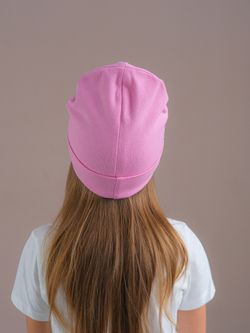 Шапка трикотажная КИС(Безе/Розовый)