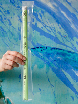 Проволока длинная японская формат U в зеленой упаковке № 30 Белая, 0,25мм * 72 см длина согнута пополам, 100 штук.