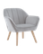 Кресло Руди серебристый