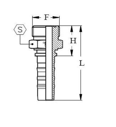 Фитинг DN 20 ORFS (Ш) 1.3/16 CS TIEFFE