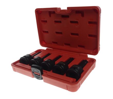 Цена на JTC (JTC-J605T) Набор головок торцевых 3/4" TORX (Т60-Т100) ударных L=100мм 5 предметов в кейсе