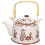 Чайник заварочный керамический 400мл с ситом «Японские мотивы»