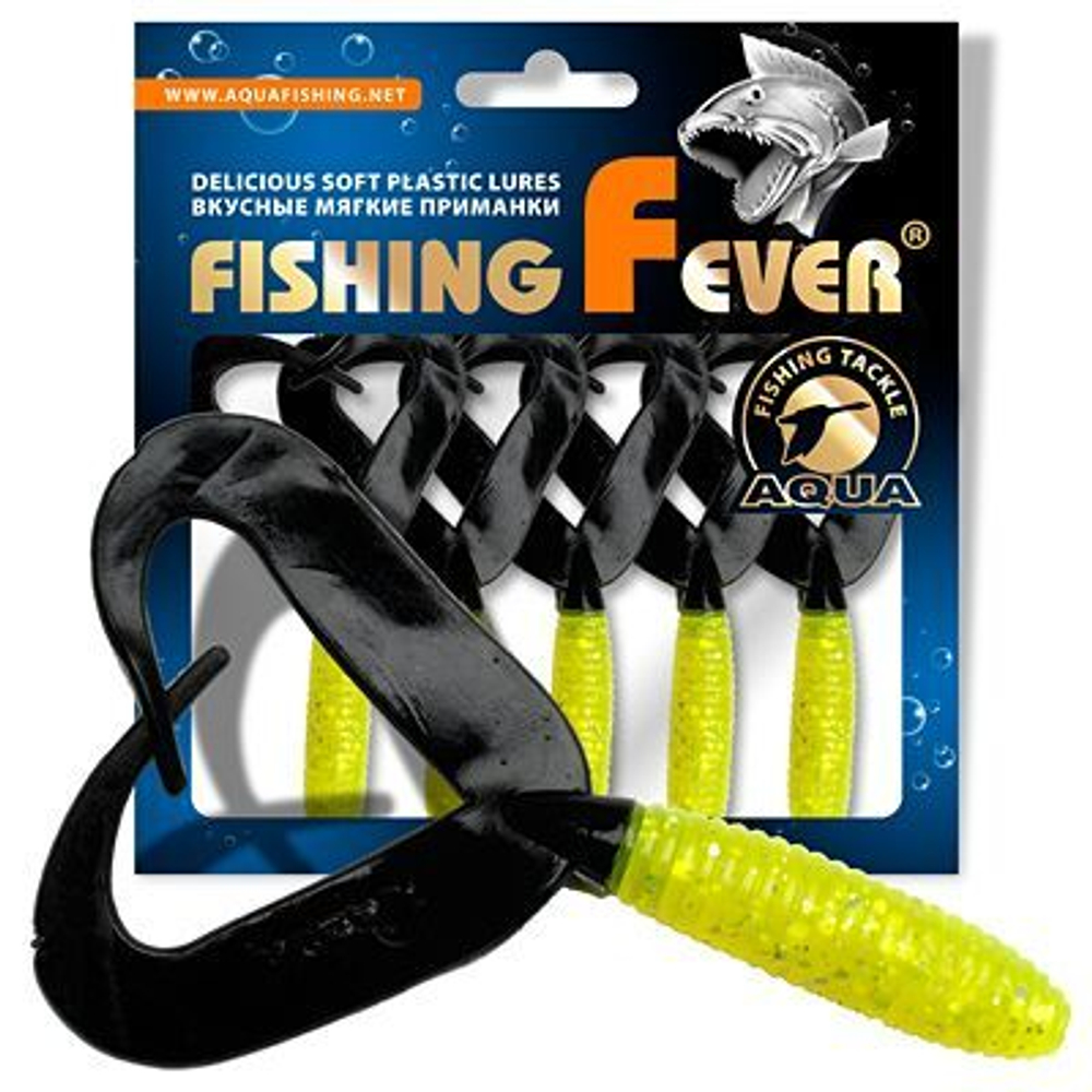 Мягкая приманка твистер FishingFever 8,5cm,4,8g,2 уп по 5 шт