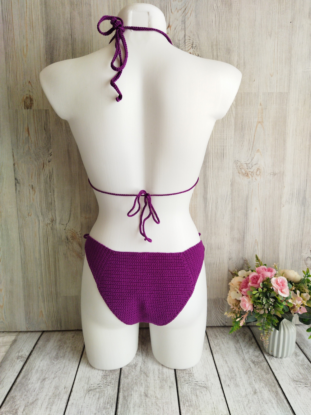 Купальник вязаный