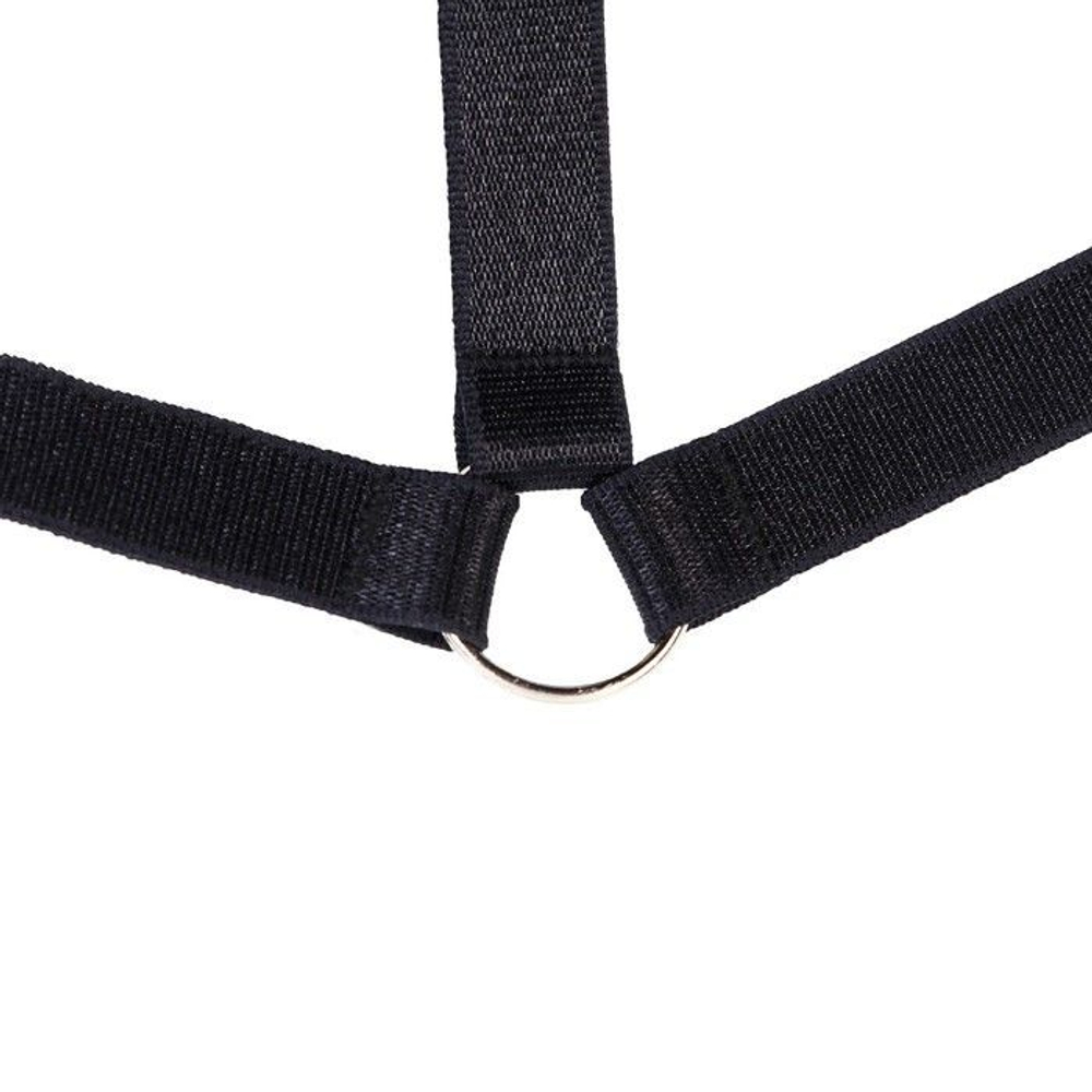 Черная эластичная портупея-чокер (Размер: S-M-L) (Цвет: черный)