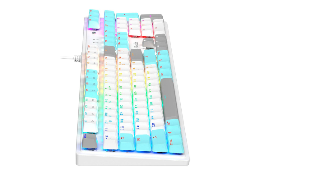 Клавиатура A4Tech Bloody S510N механическая белая LED USB игровая ICY WHITE
