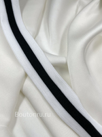 Лампас черно-белый 2,5 см