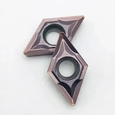 Пластина твердосплавная DCMT070204 VP15TF / 10 штук / сменная Ромбическая 55 гр. по металлу