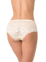 Трусики-слипы с ажурной задней частью (Размер: S) (Цвет: бежевый)