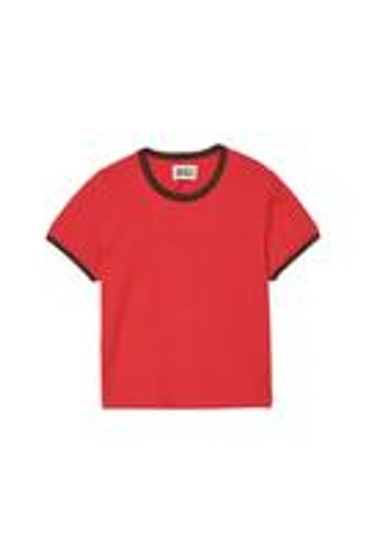 ZARA X BENITO ANTONIO ФУТБОЛКА УКОРОЧЕННОГО КРОЯ С КОРОТКИМИ РУКАВАМИ, КРАСНЫЙ