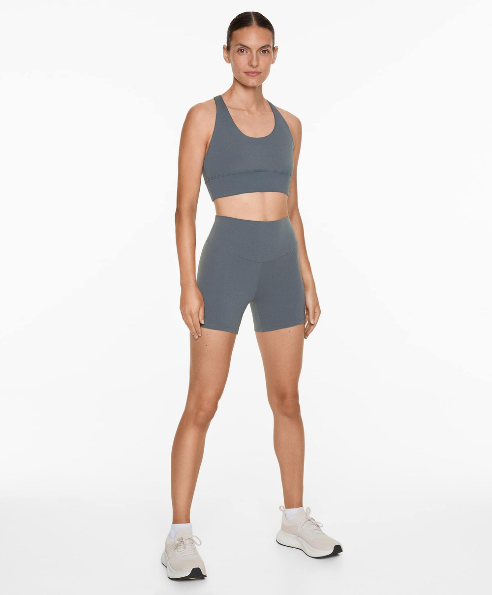 OYSHO Велосипедки Comfortlux с высокой посадкой длиной 10 см, стальной