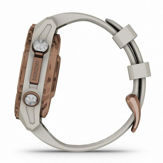 Умные часы Garmin Descent Mk3i титановый, бронзовый безель PVD/серый силиконовый ремешок 43 мм 010-02753-14