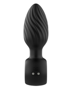 Анальная пробка Secwell с вибрацией и вращением, пульт ДУ