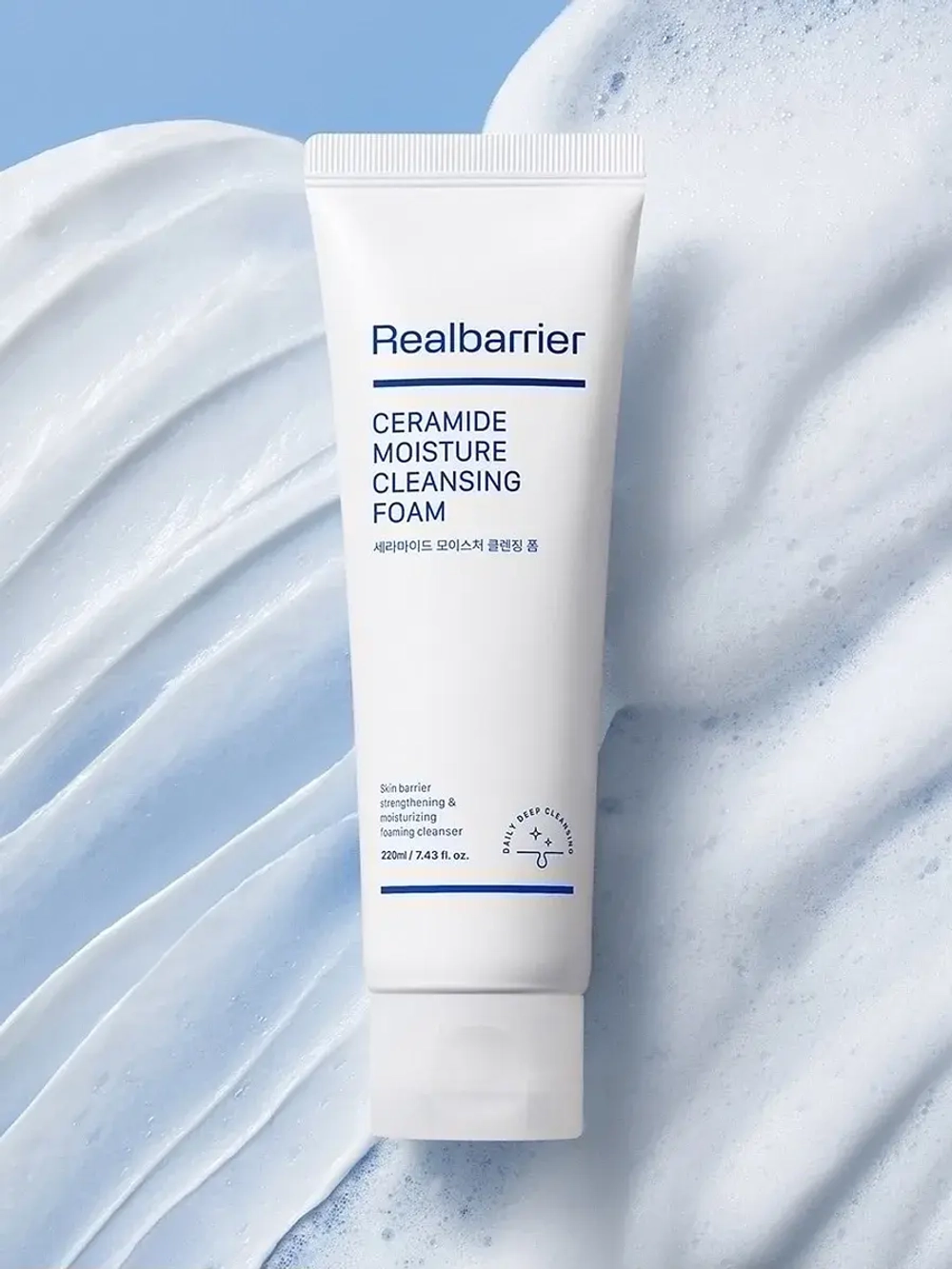Real Barrier Кремовая очищающая пенка c керамидами Ceramide Moisture Cleansing Foam 220 мл