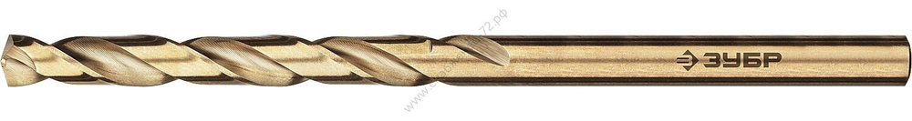ЗУБР КОБАЛЬТ 3.3х65мм, Сверло по металлу, сталь Р6М5К5, класс А