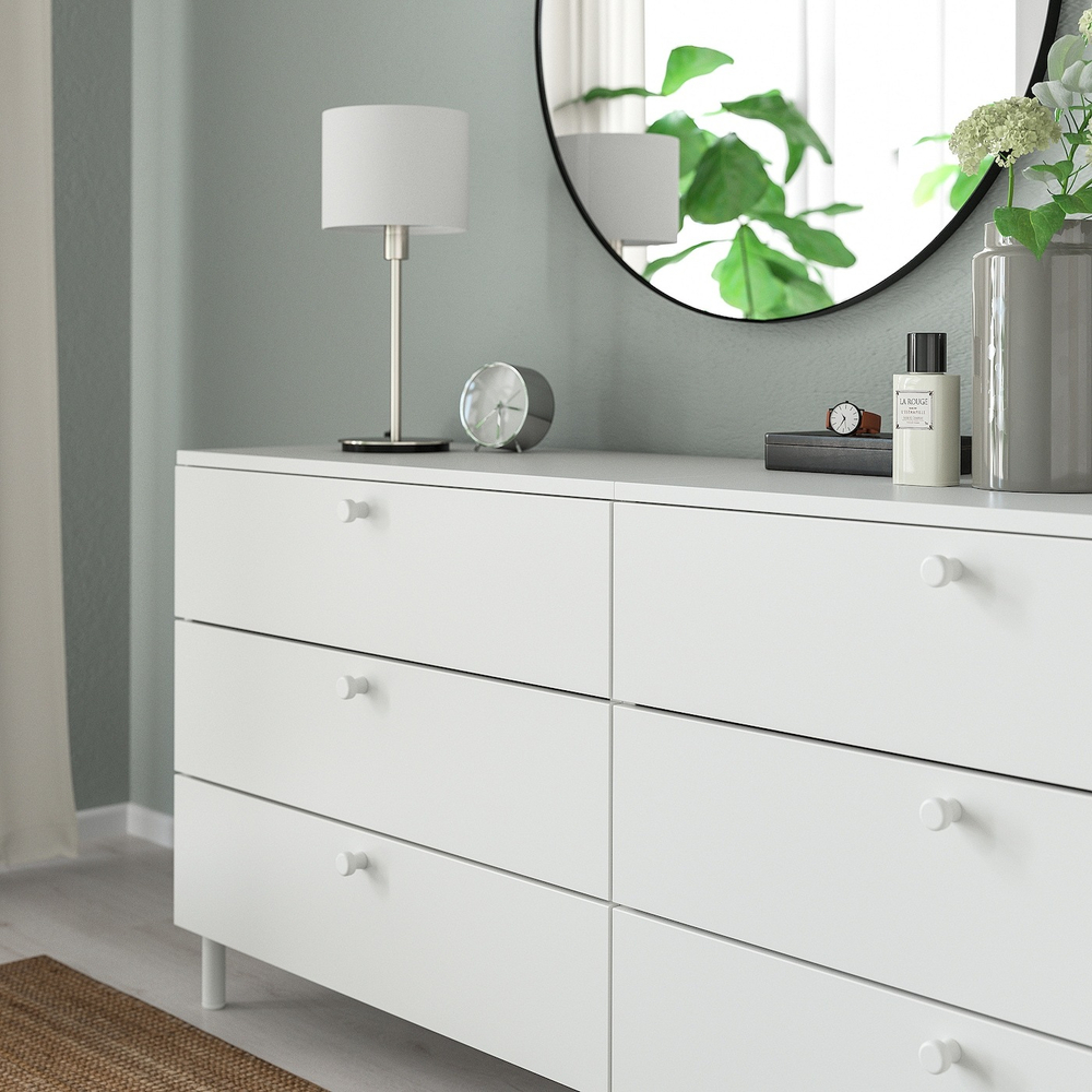 IKEA ODLINGSGRÄNS  (ИКЕА ОДЛИНГСГРÄНС)  -  Ручка, белая, 27 мм