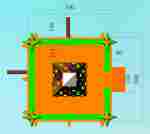 Батут-скалодром «К облакам» 5*5*4 м