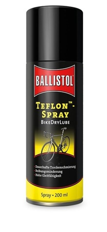 Смазка тефлоновая для велосипедов BikeDryLube спрей 200мл, Ballistol