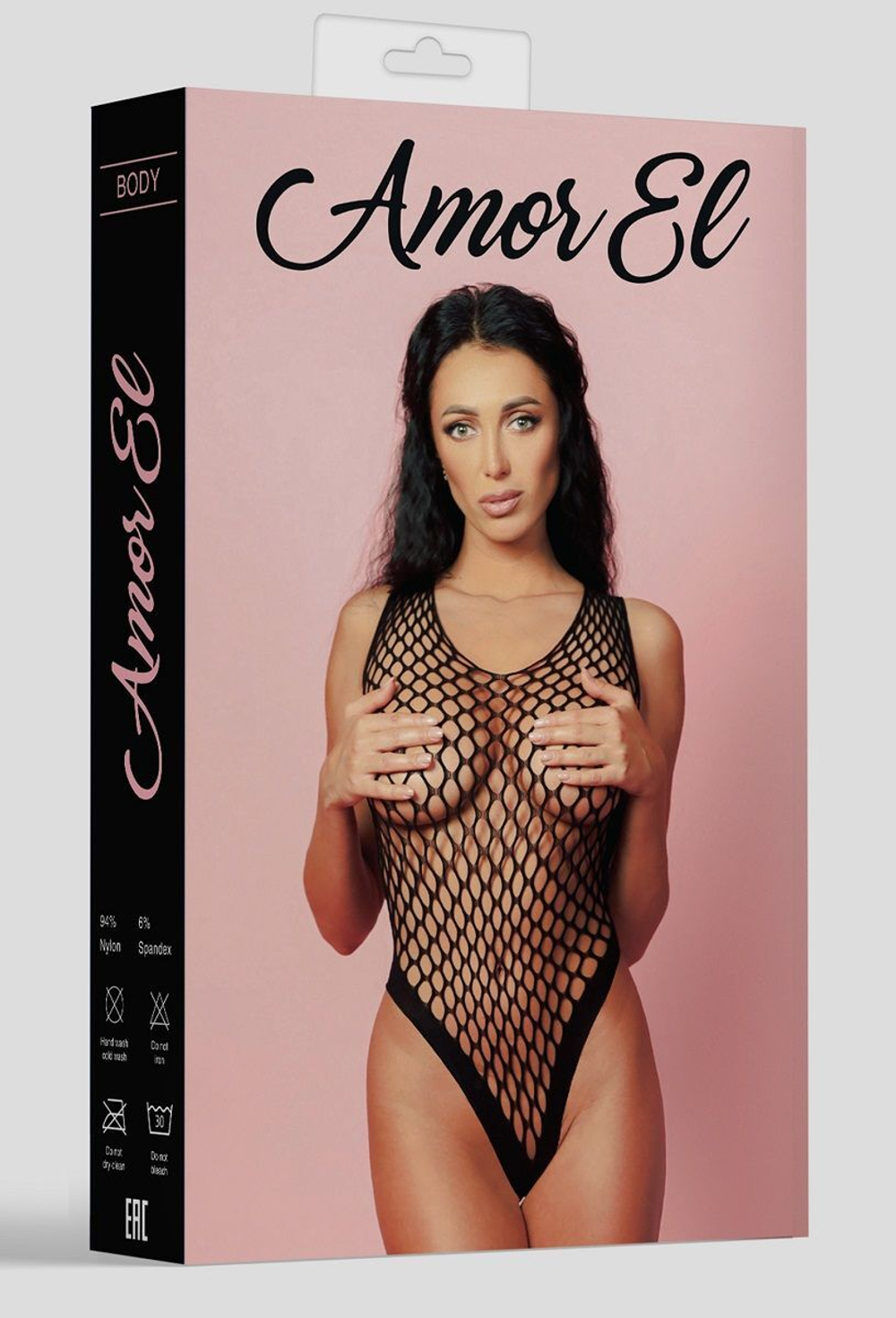 Сексуальное боди в крупную сетку (Размер: S-M-L) (Цвет: черный)