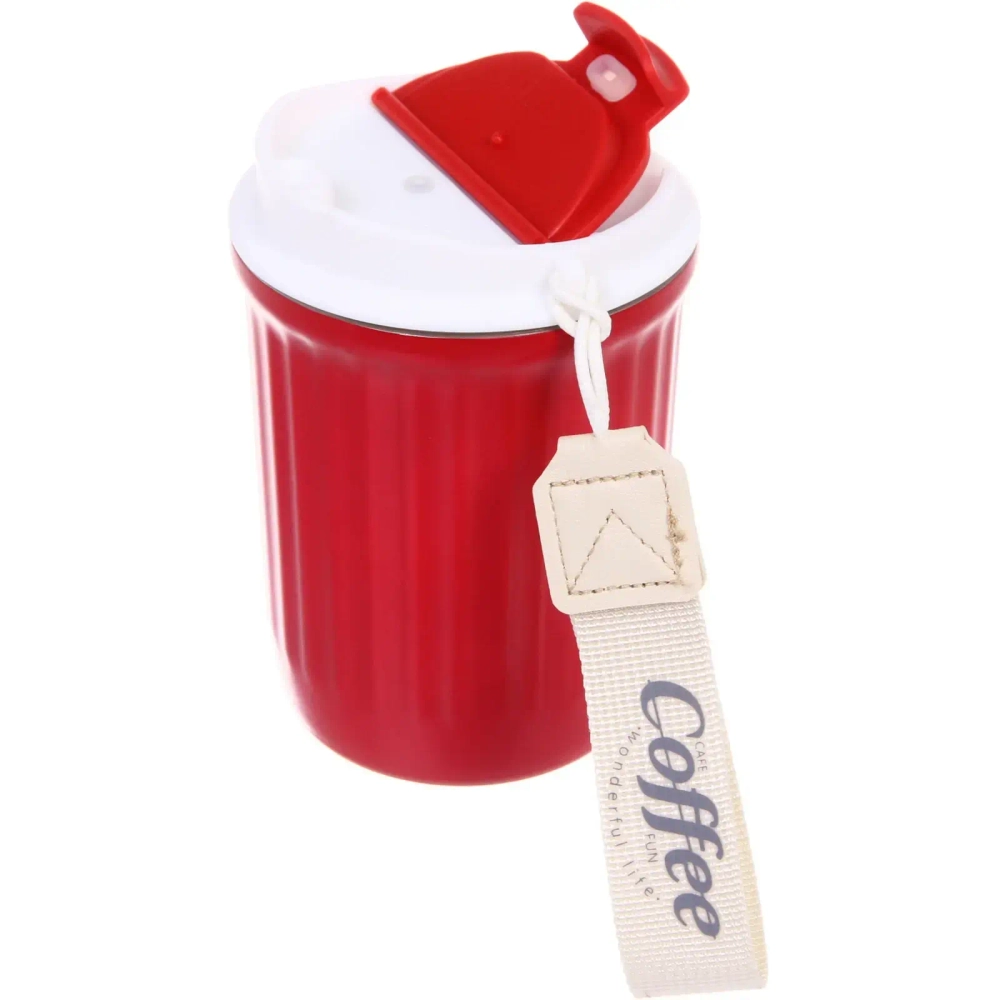 Термокружка 350мл «Coffee», цвет красный