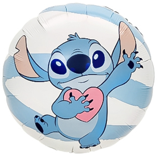 Круг 18" Любимый монстрик с сердечком Стич Fl