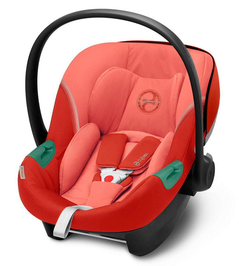 Автокресло Cybex Aton S2 i-Size с базой Base One Hibiscus Red