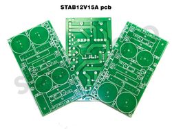 "STAB12В15А" двухступенчатый параллельный стабилизатор печатная плата