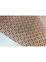 Золотисто - красная рогожка под Лен, Полотно, 2 м.