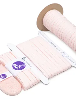 906 641/8 ОПТ Резинка отделочная Lauma Fabrics, 8 мм, пастельно-розовый 906