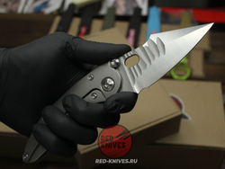 Нож Borka Blades Custom STITCH - рукоять титан, сухарь, ограниччитель