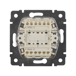 77 4305 Выключатель 2 клавишный слоновая кость 10 шт