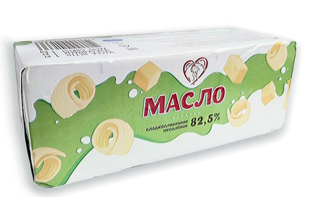 Масло сливочное "Вкус, знакомый с детства" 82,5% 1кг. Молочный Мир