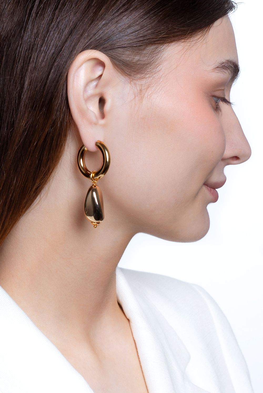 Подвеска Бусина из акрила  удлинённая Подвеска Бусина из акрила  удлинённая