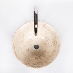 Раковина напольная из мрамора Pedestal Dandang Cream MN-03224 (50*50*90 см)